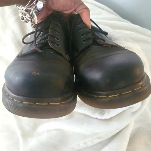 DR. MARTENS AIRWAIR brown leather classic lace-up oxfords work shoes, Men's 10 - Picture 13 of 13